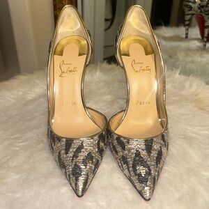 COPY - Christian Louboutin Cheetah heels brand new, never worn with stickers